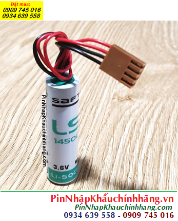 Saft LS14500 (Zắc JEA-4P), Pin nuôi nguồn Saft LS14500 lithium 3.6v 2600mAh chính hãng